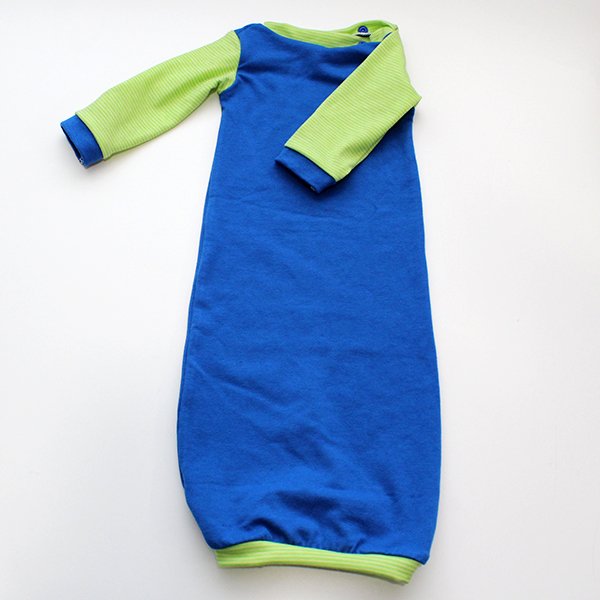 Royal Blue & Lime - Newborn Gown Royal Blue & Lime - Newborn Gown