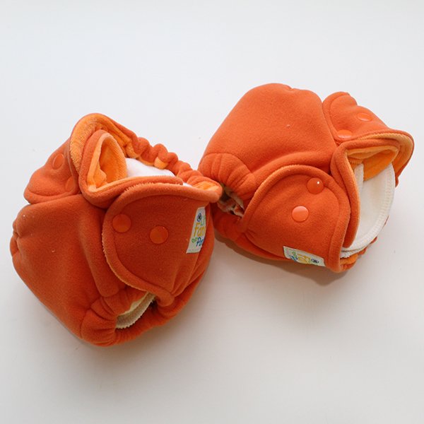 Orange Polartec Sleepy - Newborn Orange Polartec Sleepy - Newborn