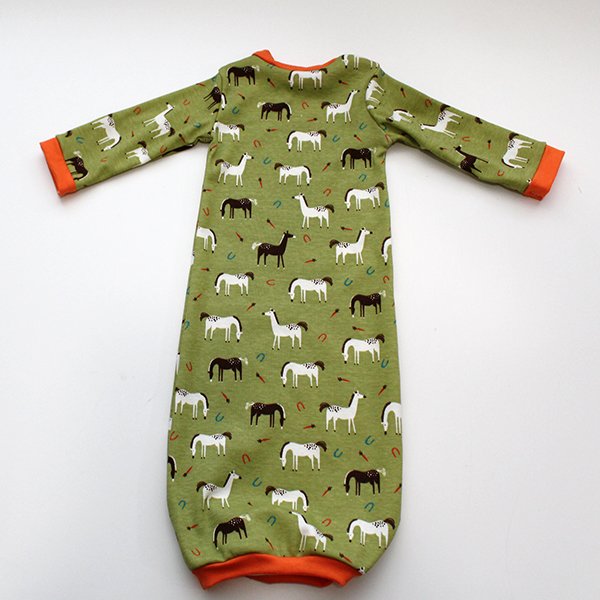 Grazing Horses - Newborn Gown Grazing Horses - Newborn Gown