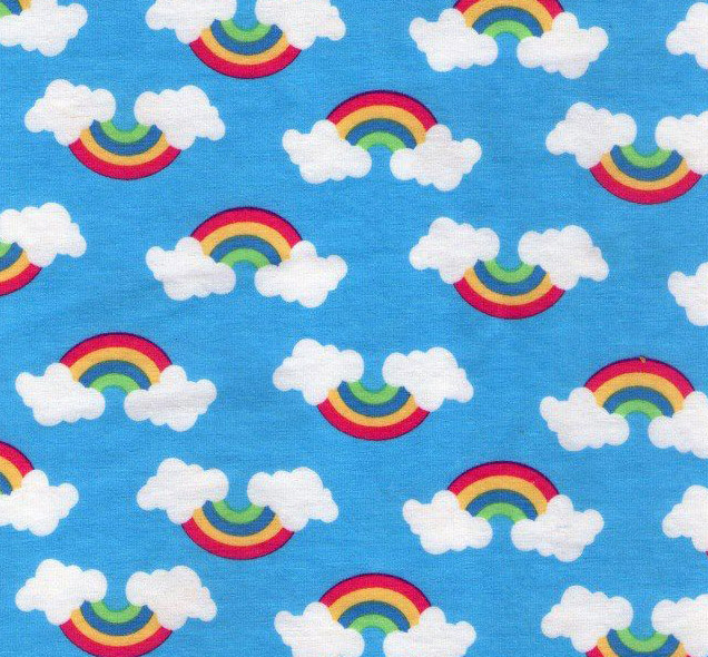 rainbow knit fabric