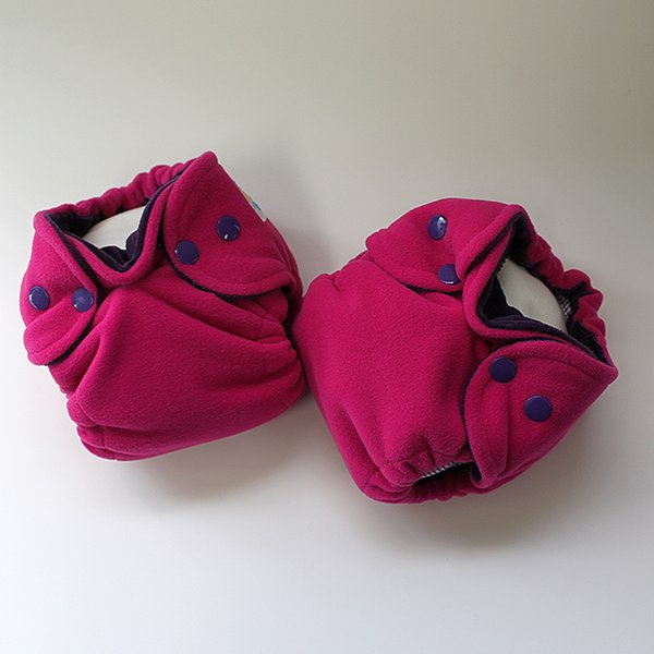 Fuchsia Polartec Sleepy - Newborn - Purple Velour 