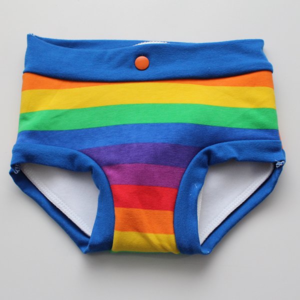 Bold Rainbow - Fluffy Undies 2t/3t Bold Rainbow - Fluffy Undies 2t/3t